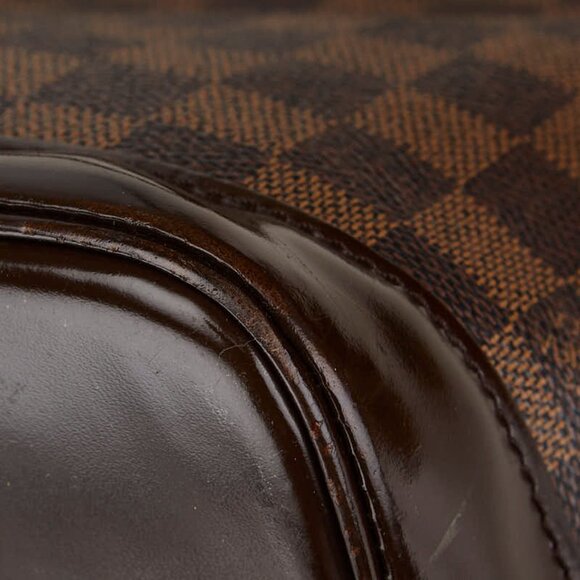 LOUIS VUITTON Brown Damier Leather Alma PM Bag - Picture 6 of 16